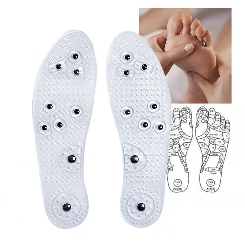 Magnetic Therapy Massage Insoles For Shoes Foot Acupressure Enhanced Magnetic Insole Point Therapy Feet Body Detox Insert Pads