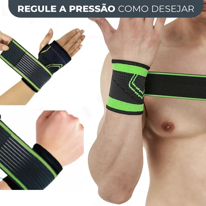 Green Compression Adjustable Sports Mat With Deer Bandage Elastic Wrist Band Wrist Hand Tensor Wristband Free Shipping